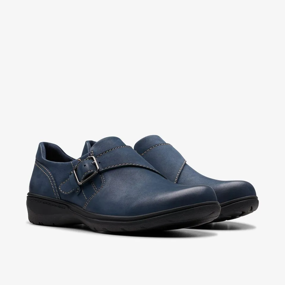 Clarks Womens Carleigh Jazz Navy Nubuck