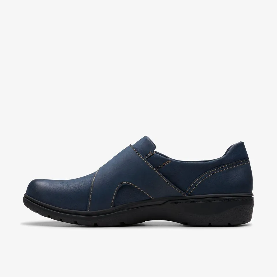 Clarks Womens Carleigh Jazz Navy Nubuck
