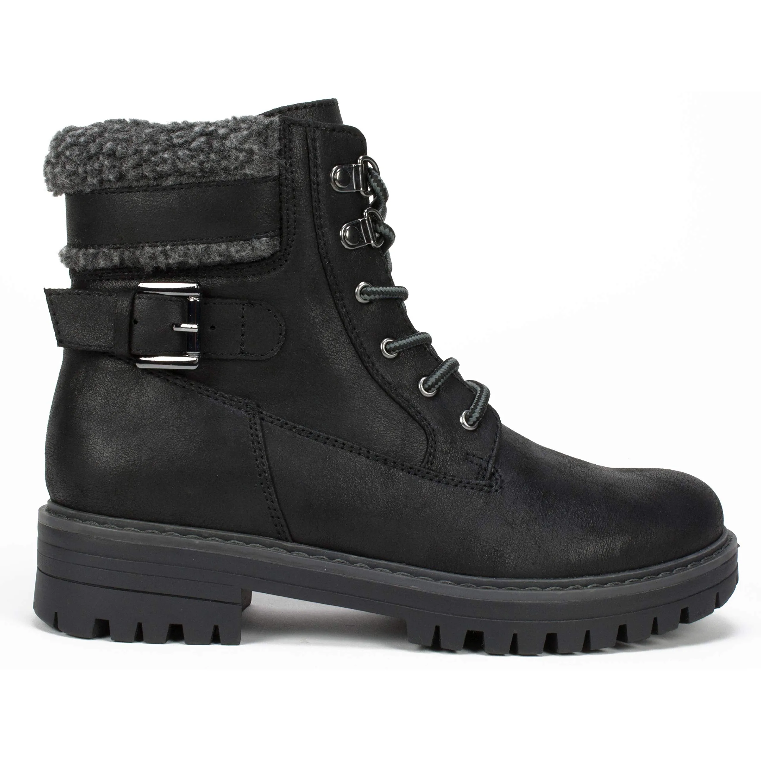 CLIFFS BY WHITE MOUNTAIN Shoes MELDON Women's Boot, BLACK/FABRIC, 8 M