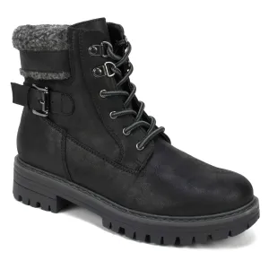 CLIFFS BY WHITE MOUNTAIN Shoes MELDON Women's Boot, BLACK/FABRIC, 8 M
