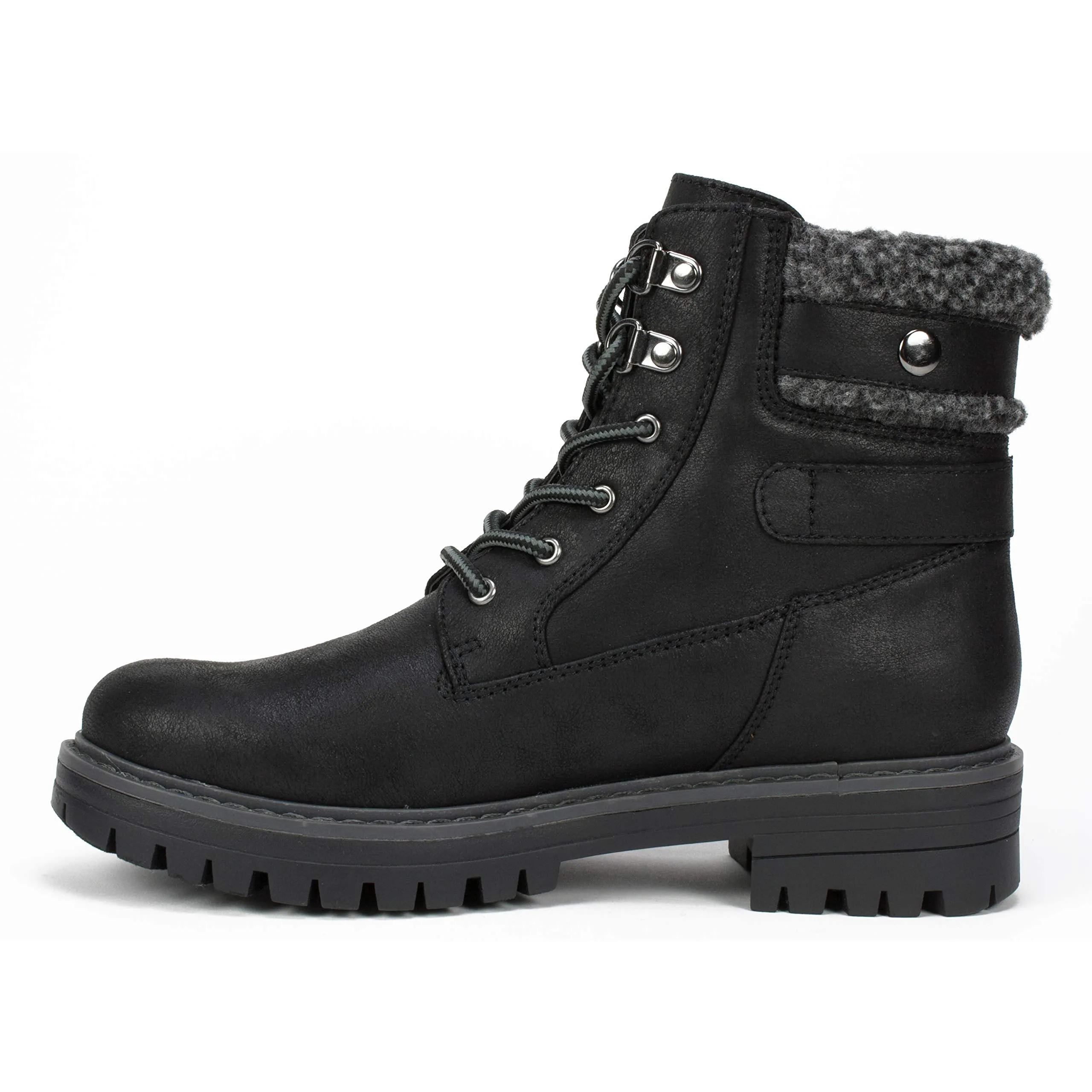 CLIFFS BY WHITE MOUNTAIN Shoes MELDON Women's Boot, BLACK/FABRIC, 8 M