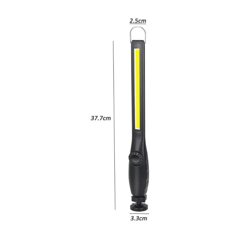 COB Tent Lamp LED Portable Lantern Work Light Rechargeable USB Lamp with Rotary Switch & Swivel Magnetic Base