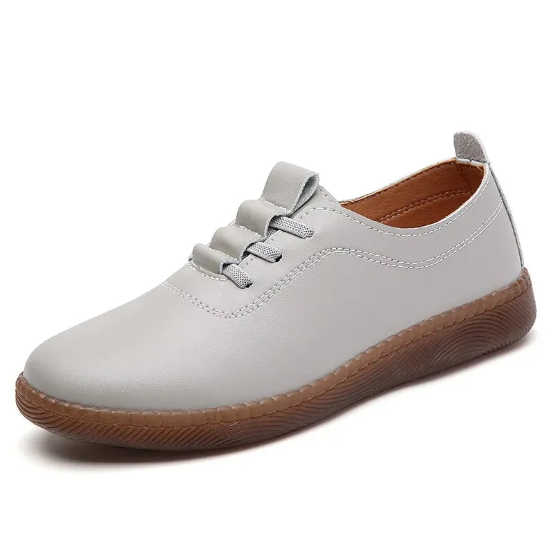 Colorful Women's Soft Leather Loafers