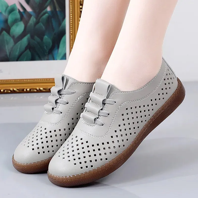 Colorful Women's Soft Leather Loafers