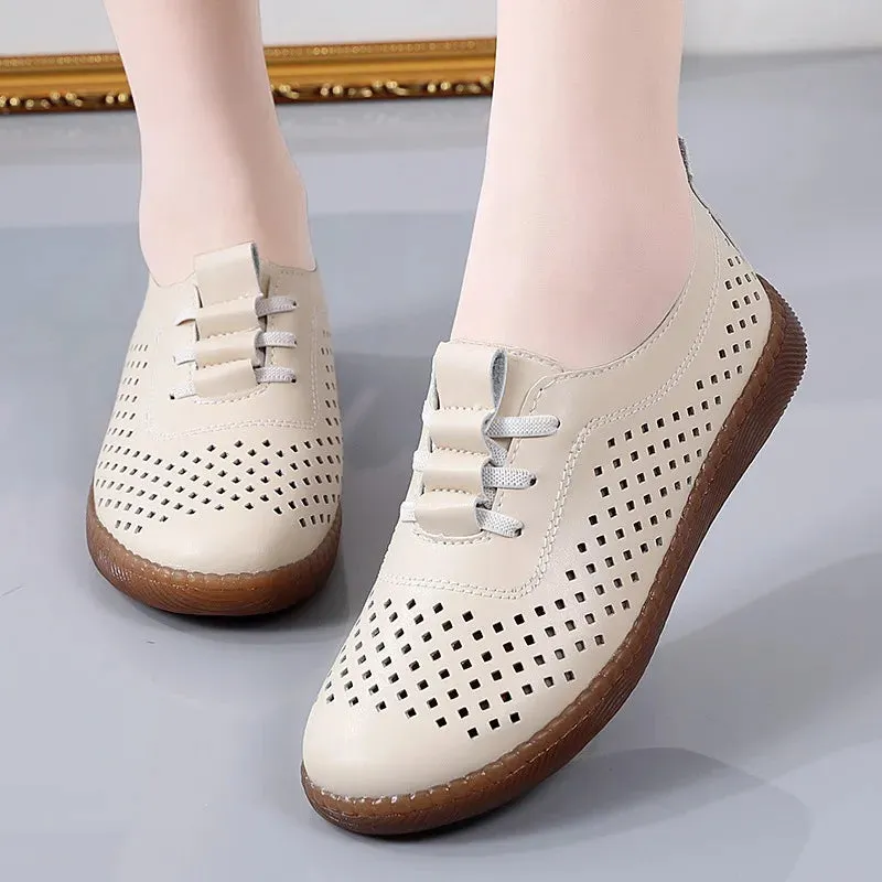 Colorful Women's Soft Leather Loafers
