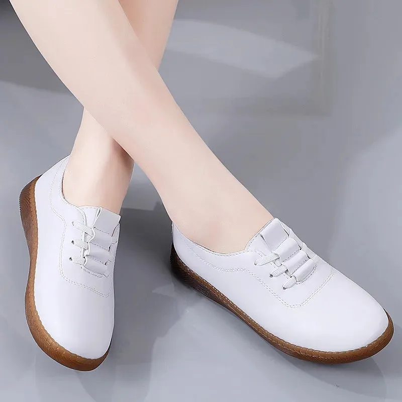 Colorful Women's Soft Leather Loafers