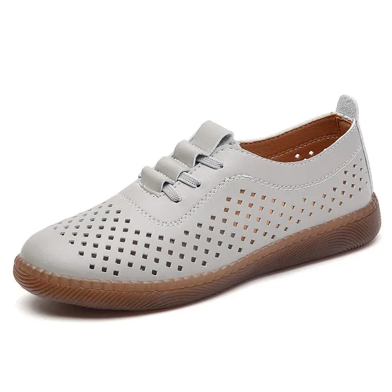 Colorful Women's Soft Leather Loafers