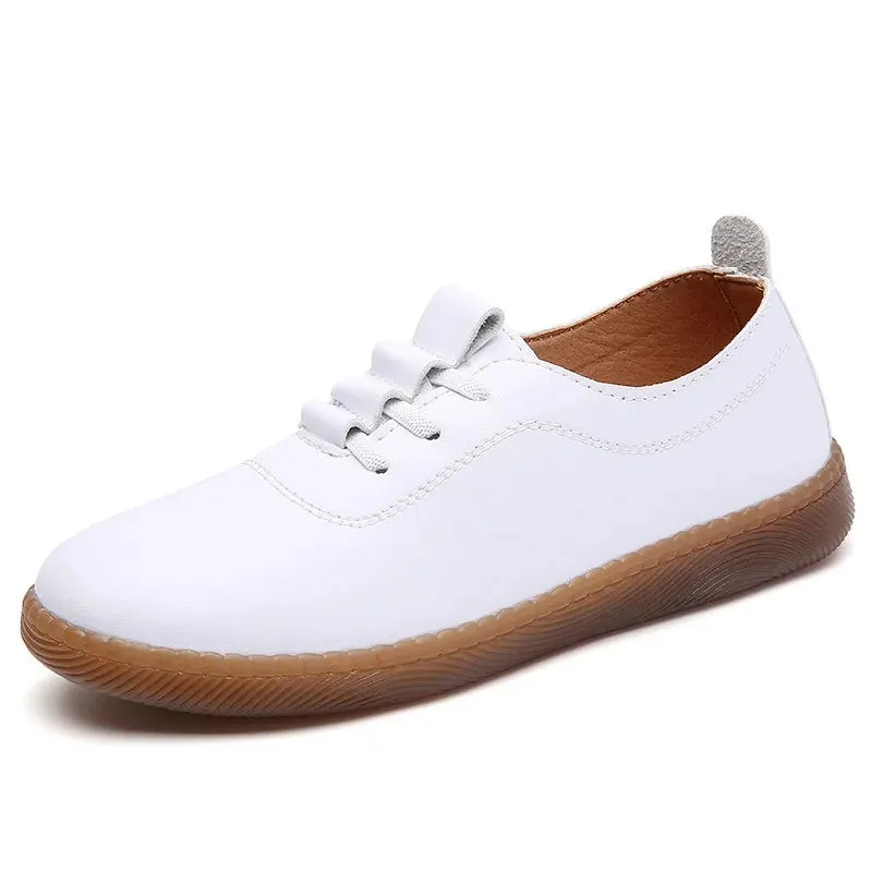 Colorful Women's Soft Leather Loafers