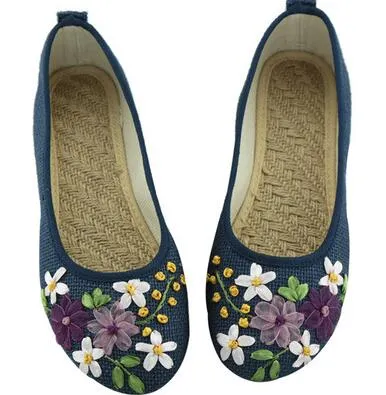 Comfortable Old Peking Ballerina Flat Shoes