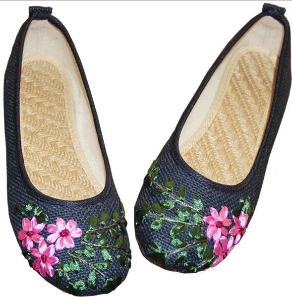 Comfortable Old Peking Ballerina Flat Shoes