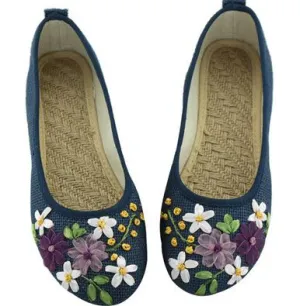Comfortable Old Peking Ballerina Flat Shoes