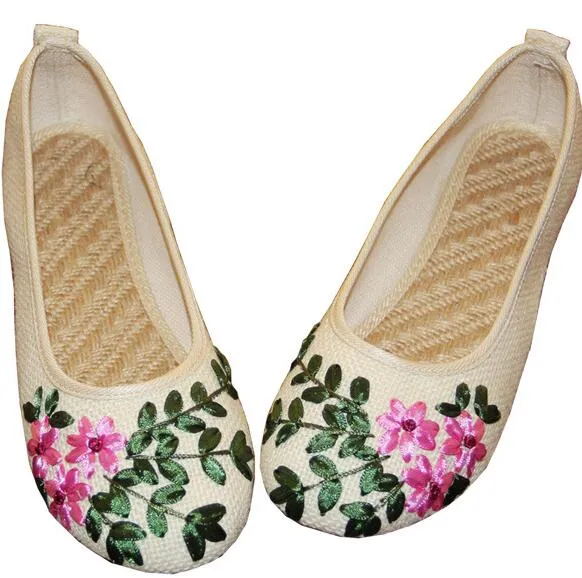 Comfortable Old Peking Ballerina Flat Shoes
