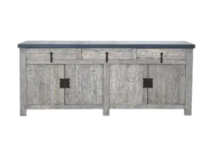 Concrete And Reclaimed Elm Buffet