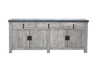 Concrete And Reclaimed Elm Buffet