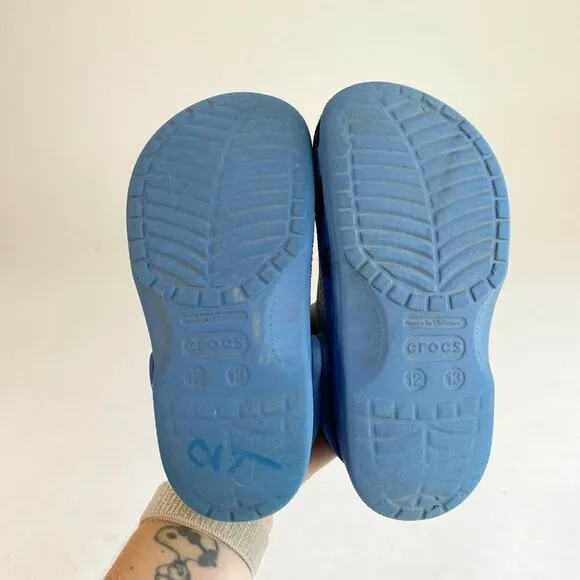 Crocs Youth Baya Classic Clog Blue Size 12/13 Waterproof Comfort Outdoor Sandal