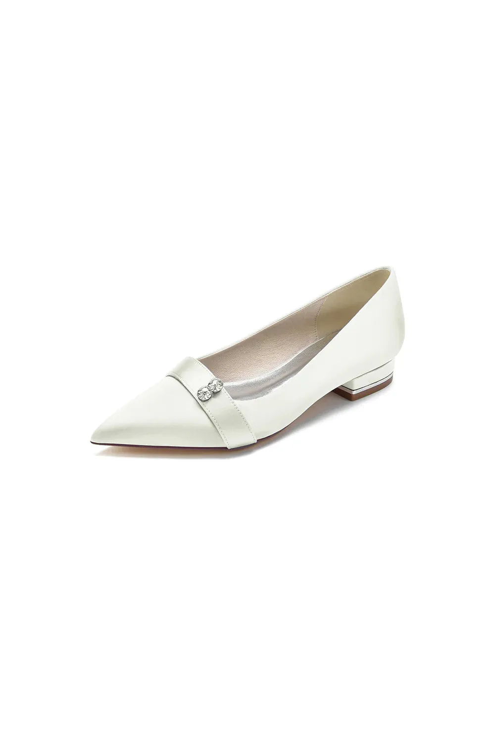 Crystal Cocktail Pointed Toe Flats