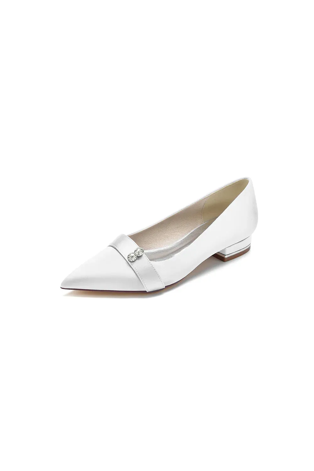Crystal Cocktail Pointed Toe Flats