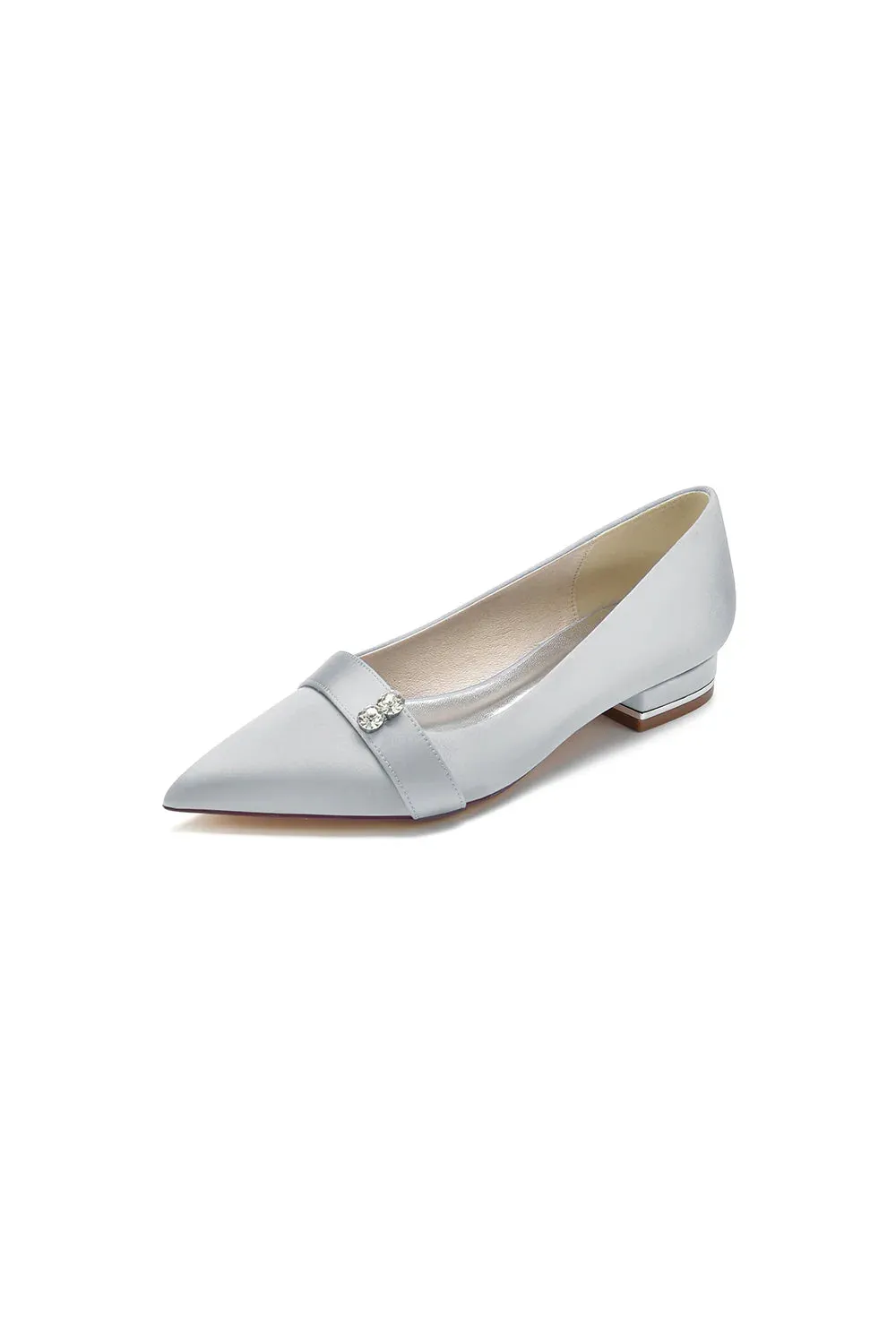 Crystal Cocktail Pointed Toe Flats