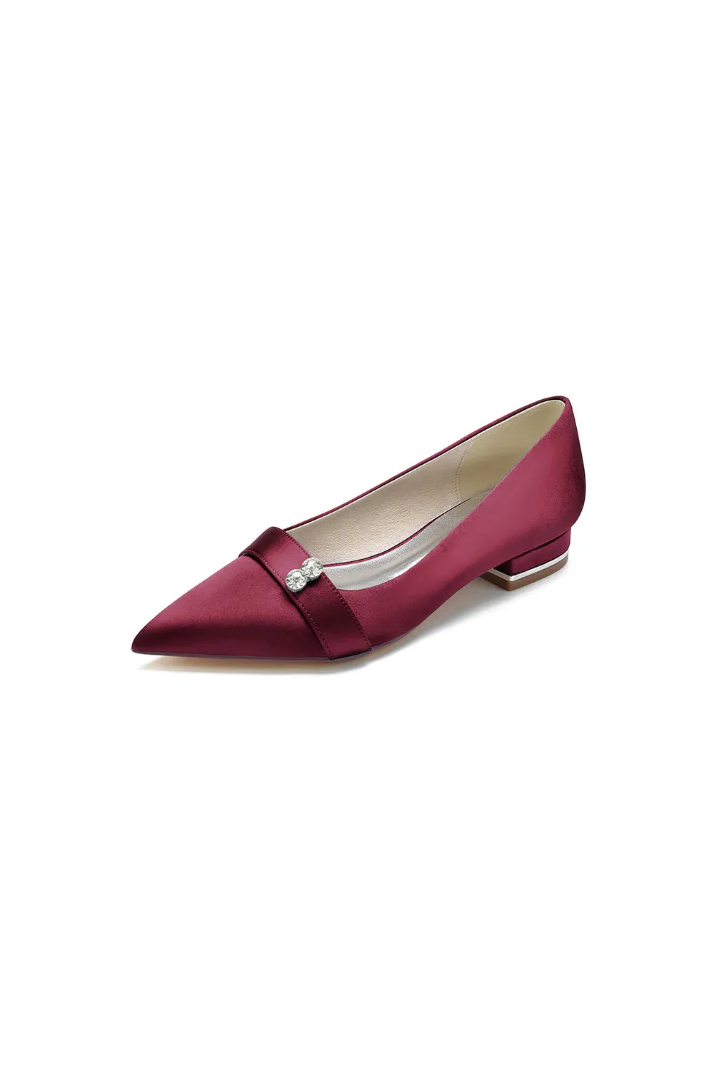 Crystal Cocktail Pointed Toe Flats