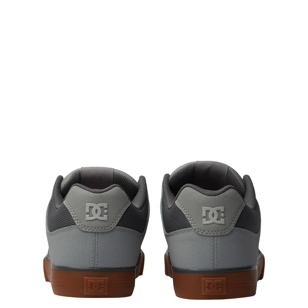 DC Men's Pure Skate Shoes - Carbon/Gum