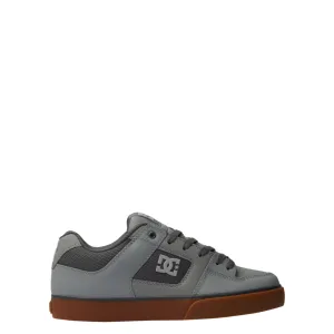 DC Men's Pure Skate Shoes - Carbon/Gum