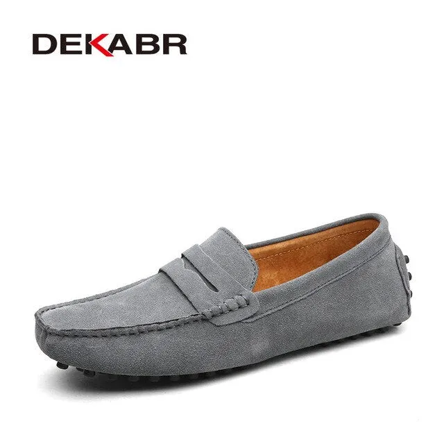 DEKABR 2020 New Arrival Men Driving Moccasins Genuine Leather Loafers Casual Fashion Wedding Men Footwear Large Size 38~50