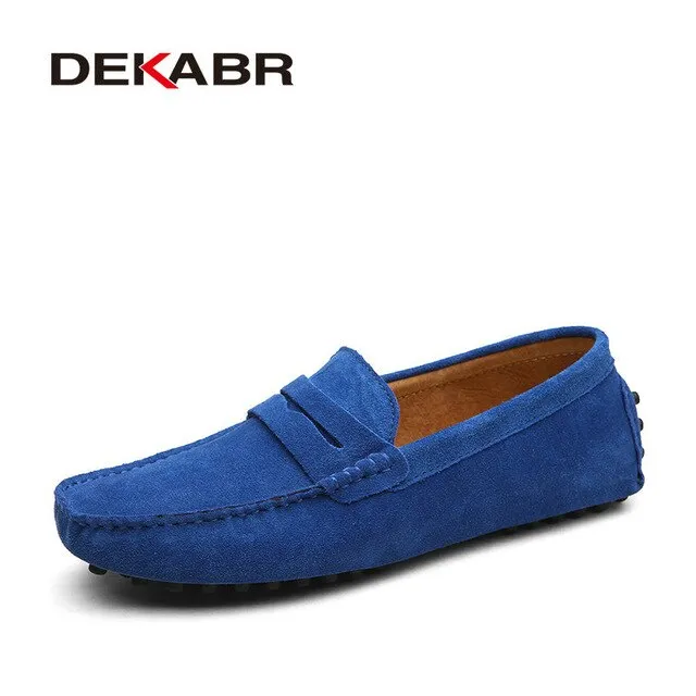 DEKABR 2020 New Arrival Men Driving Moccasins Genuine Leather Loafers Casual Fashion Wedding Men Footwear Large Size 38~50