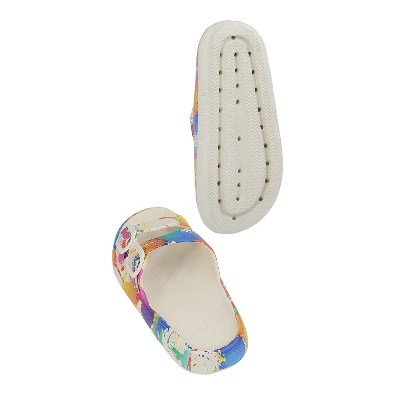 Double Buckle Adjustable Slides For Women