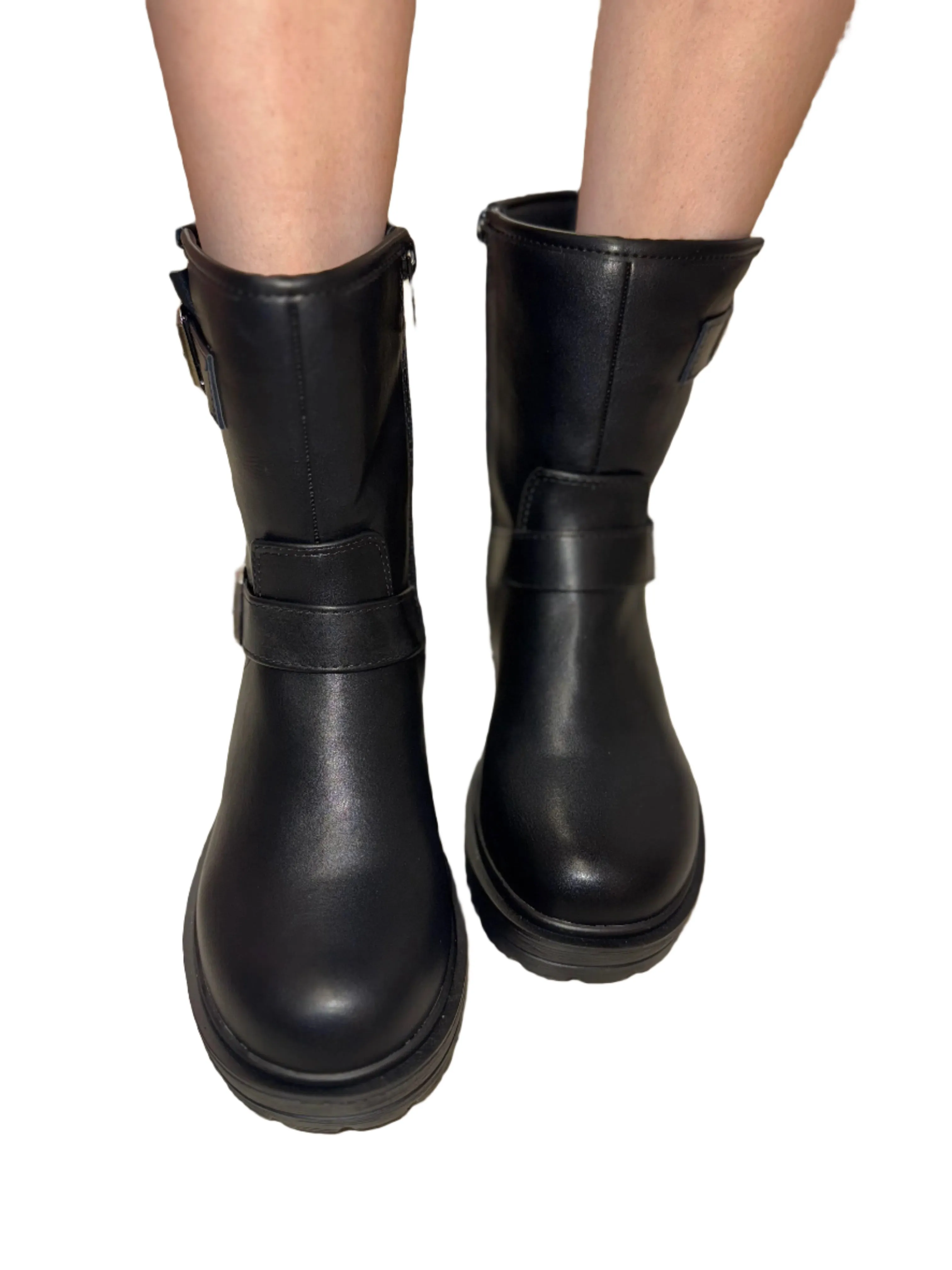 DOULBE BUCKLE BIKER BOOT NOEL-S