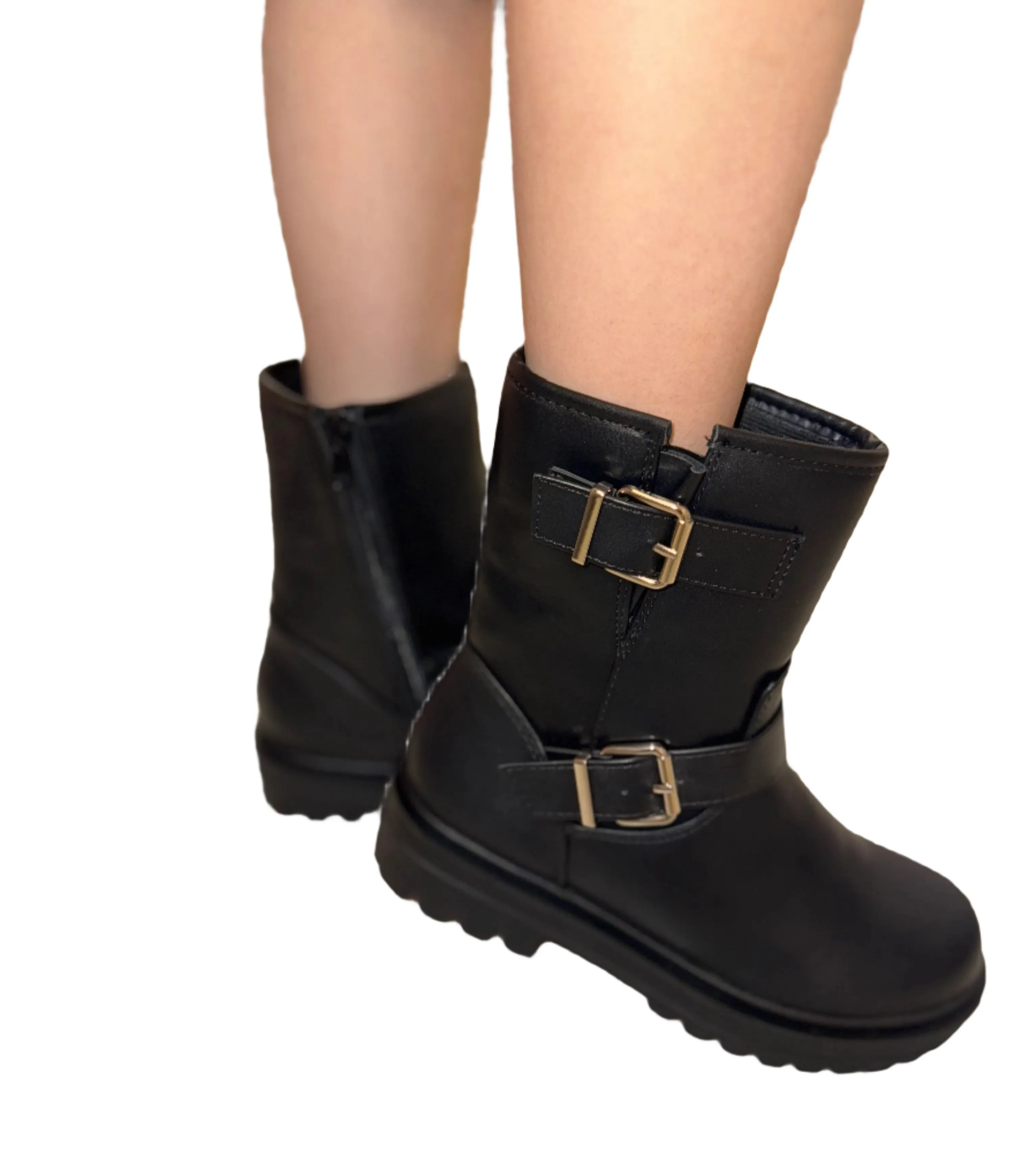 DOULBE BUCKLE BIKER BOOT NOEL-S