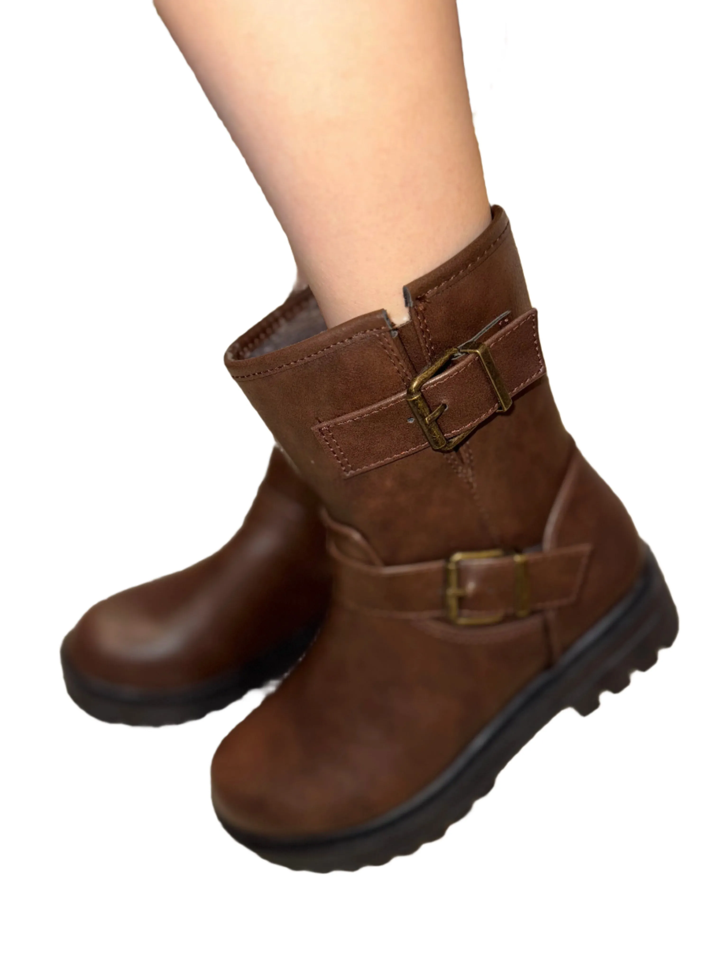 DOULBE BUCKLE BIKER BOOT NOEL-S