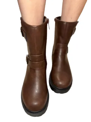 DOULBE BUCKLE BIKER BOOT NOEL-S