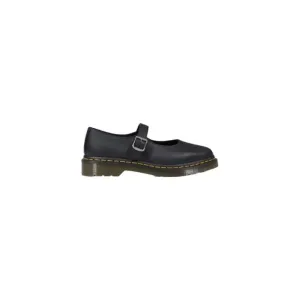 Dr. Martens Women's Black Leather Slip-On Flats with Buckle or Bow