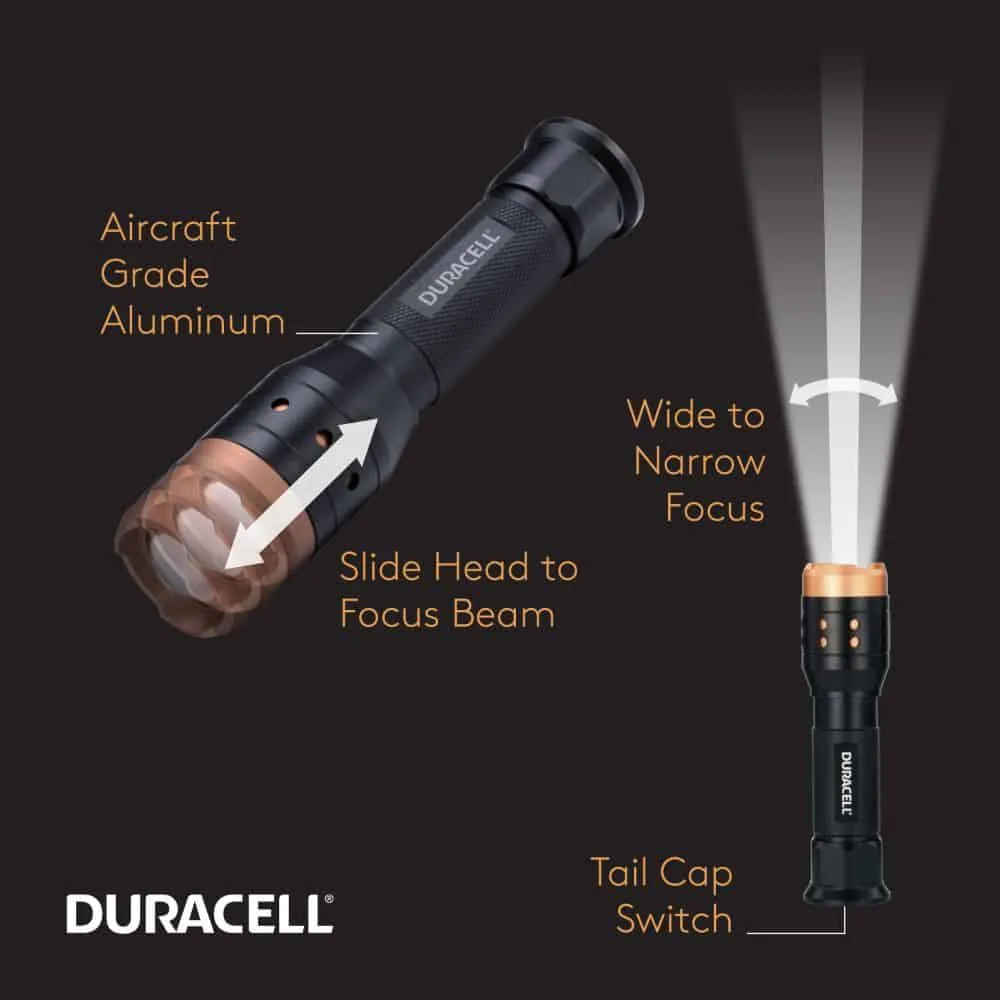 Duracell 550 Lumen Aluminum Focusing LED Torch