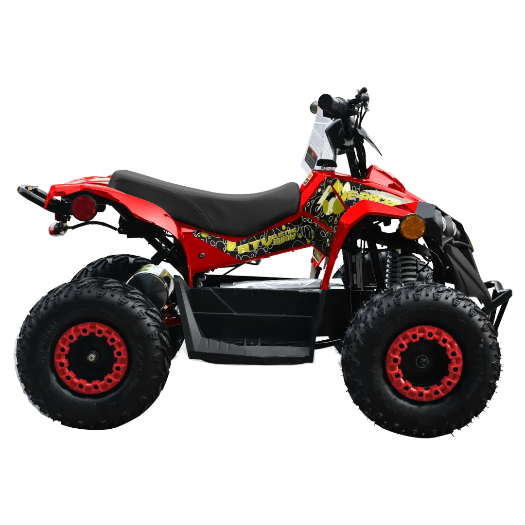 E-Bully 1000W ATV 4 Wheeler For Kids - Red