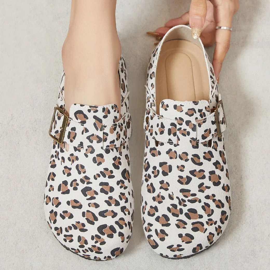 Edgy Water-Resistant Women's Monk Straps with Camouflage and Circular Pattern Outsole