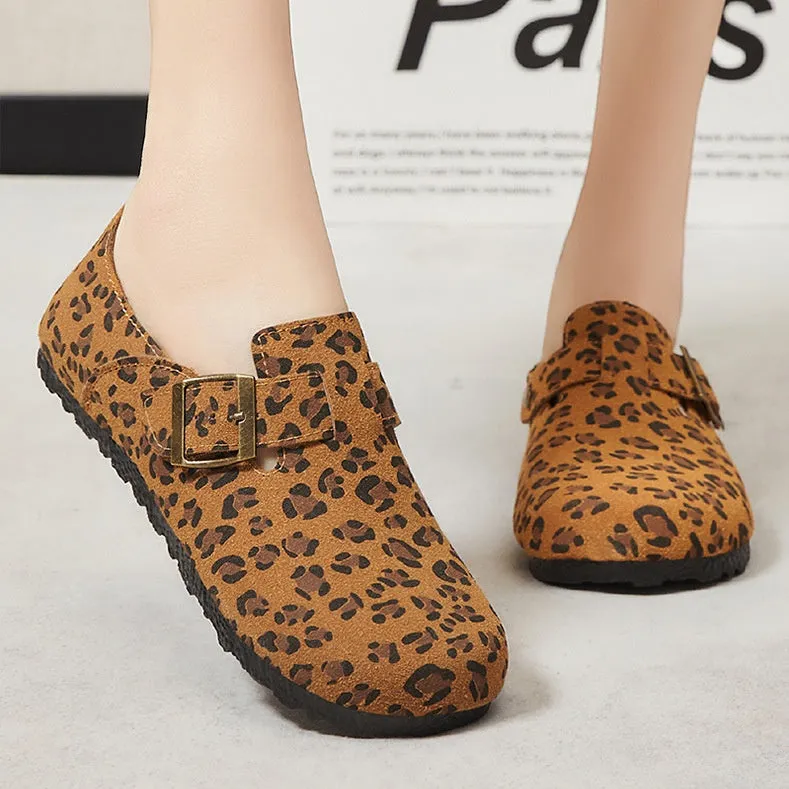 Edgy Water-Resistant Women's Monk Straps with Camouflage and Circular Pattern Outsole