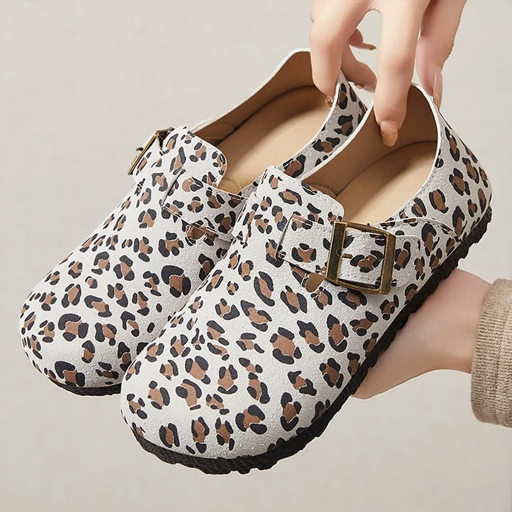 Edgy Water-Resistant Women's Monk Straps with Camouflage and Circular Pattern Outsole