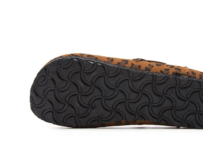 Edgy Water-Resistant Women's Monk Straps with Camouflage and Circular Pattern Outsole