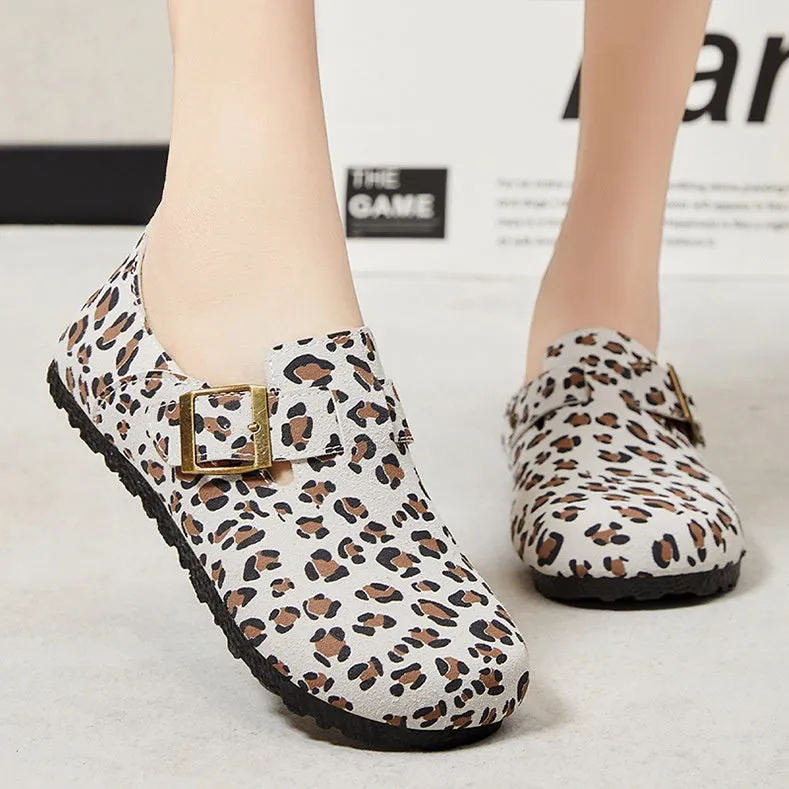 Edgy Water-Resistant Women's Monk Straps with Camouflage and Circular Pattern Outsole