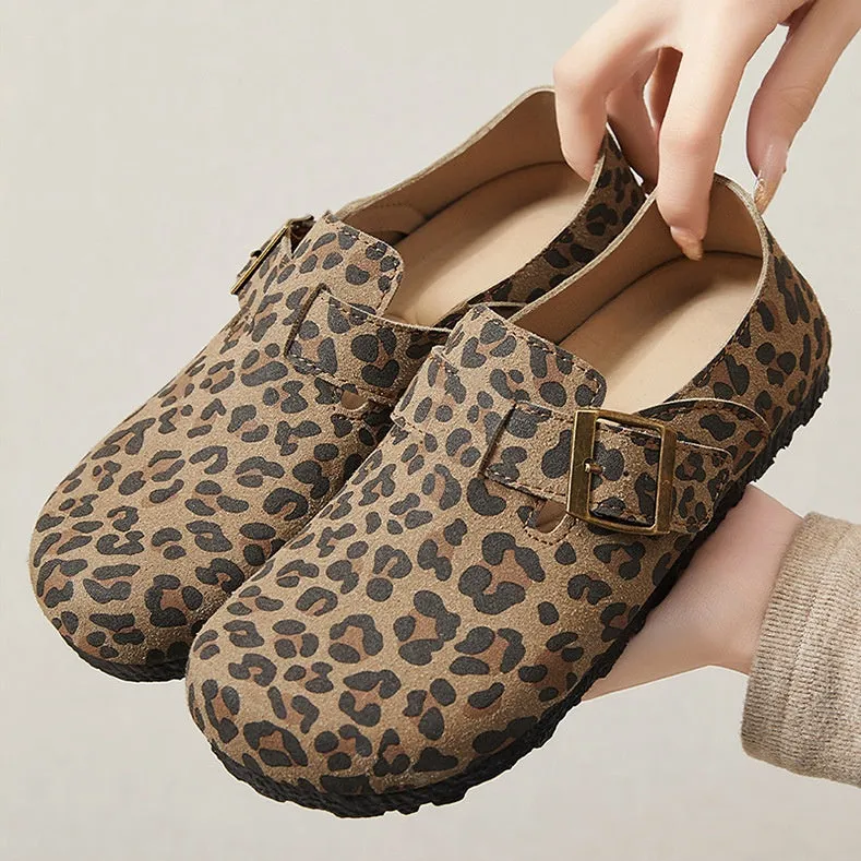 Edgy Water-Resistant Women's Monk Straps with Camouflage and Circular Pattern Outsole