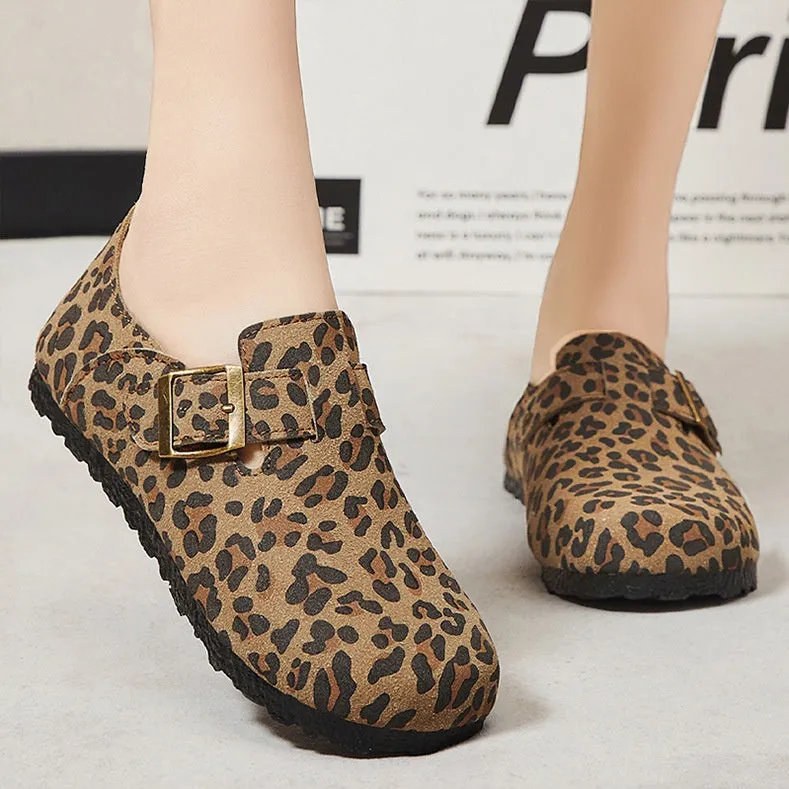 Edgy Water-Resistant Women's Monk Straps with Camouflage and Circular Pattern Outsole