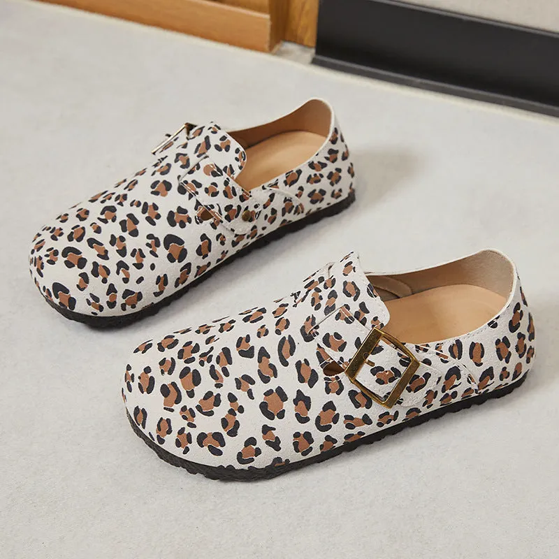 Edgy Water-Resistant Women's Monk Straps with Camouflage and Circular Pattern Outsole