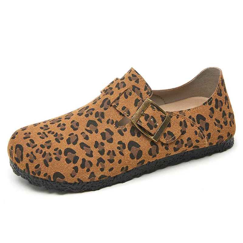 Edgy Water-Resistant Women's Monk Straps with Camouflage and Circular Pattern Outsole