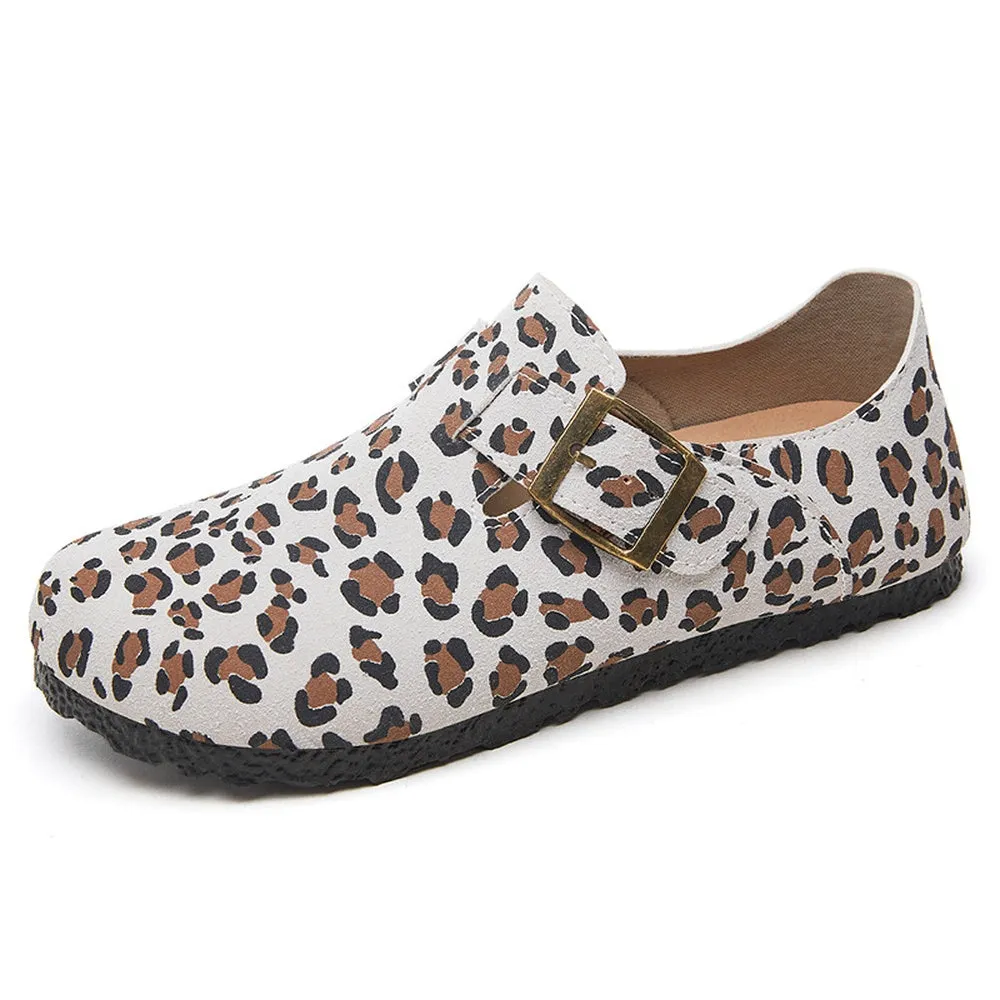 Edgy Water-Resistant Women's Monk Straps with Camouflage and Circular Pattern Outsole