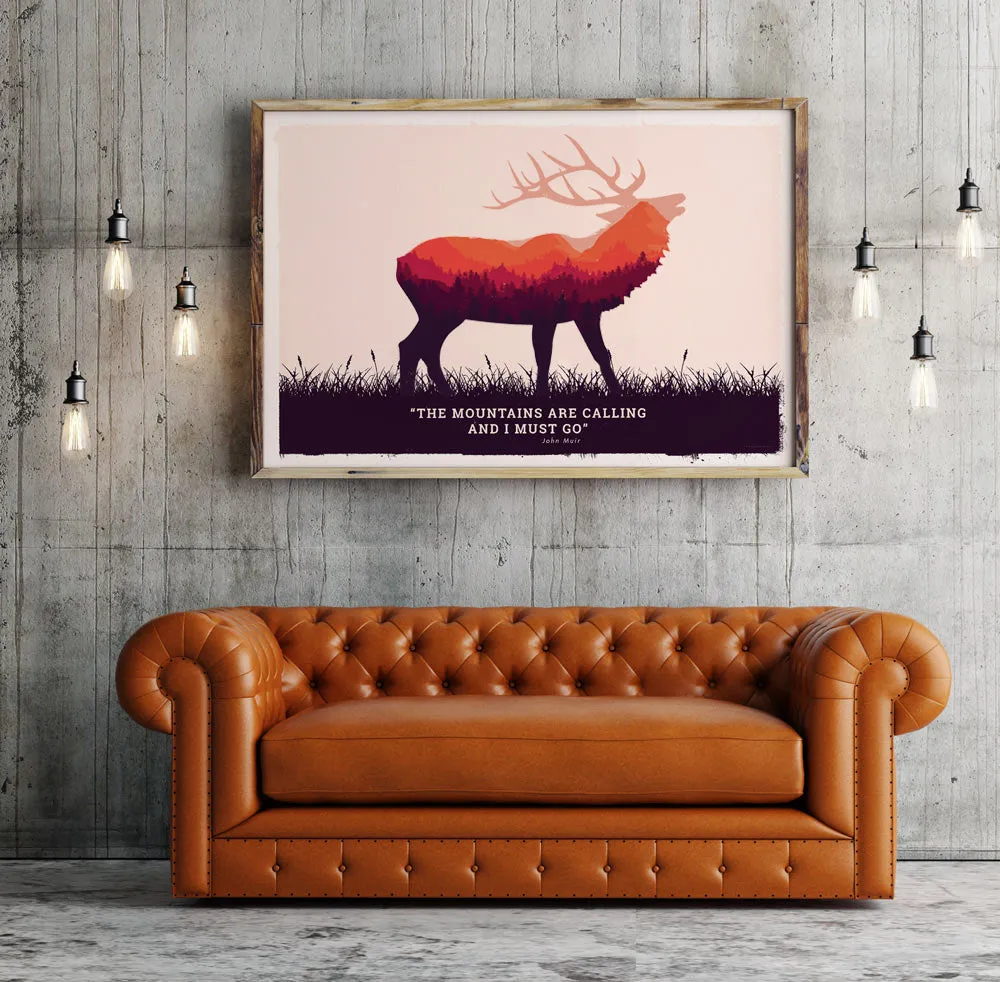 Elk Poster