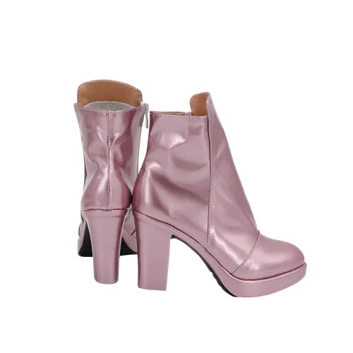 Evil Audrey Pink Boots Cosplay Shoes