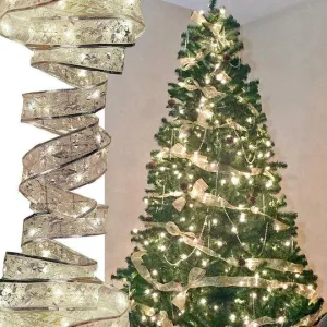 Fairy String Lights Waterproof 40 LED 4m Copper Wire Ribbon Bows Lights for Christmas