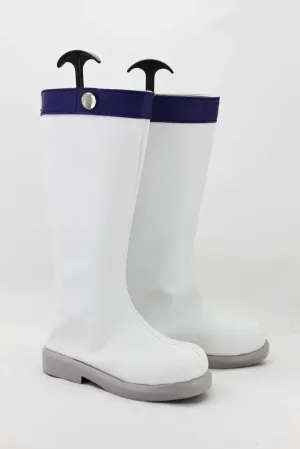 Fairy Tail Anime Lucy Heartfilia White Shoes Cosplay Boots