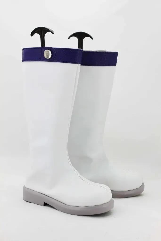 Fairy Tail Anime Lucy Heartfilia White Shoes Cosplay Boots